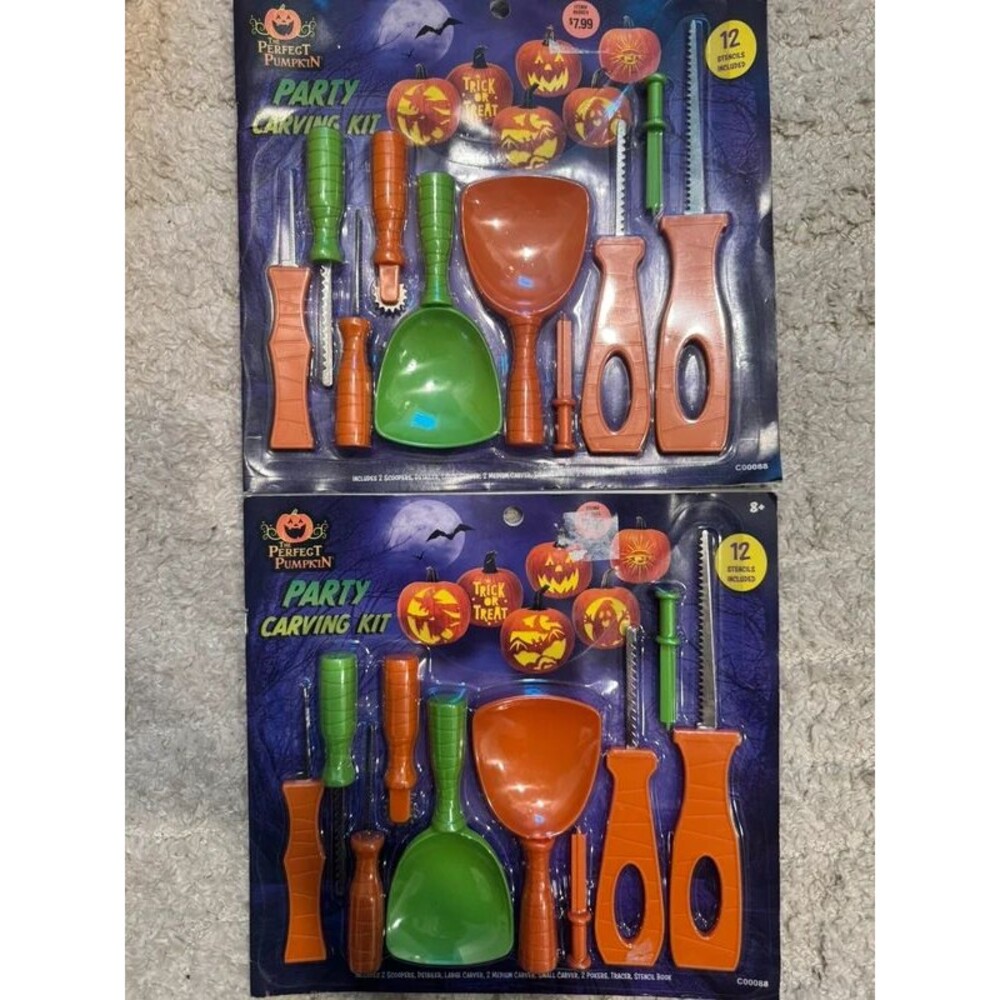(2) Halloween Party Carving Kits